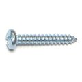 Midwest Fastener Sheet Metal Screw, #4 x 3/4 in, Zinc Plated Steel Pan Head Combination Drive, 100 PK 67585